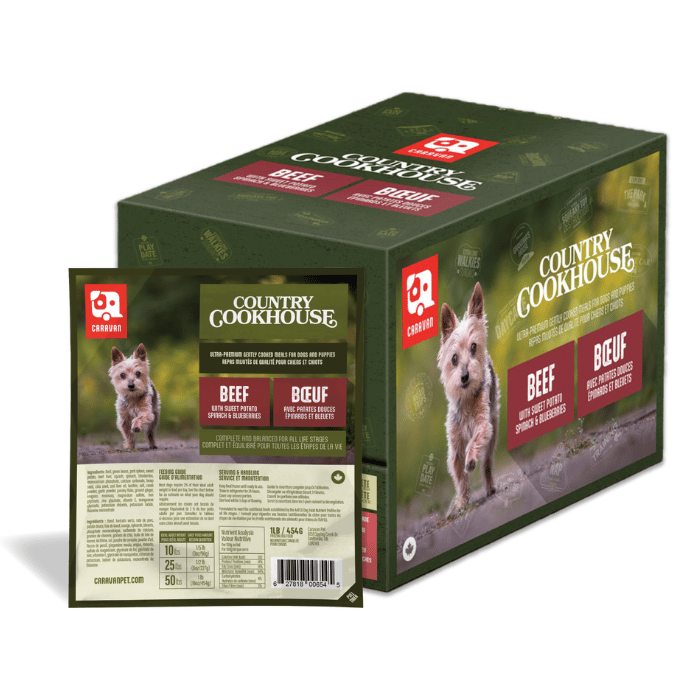 Sherbrooke Canin Caravan Boeuf 6 lbs repas mijotés de qualité pour chiens