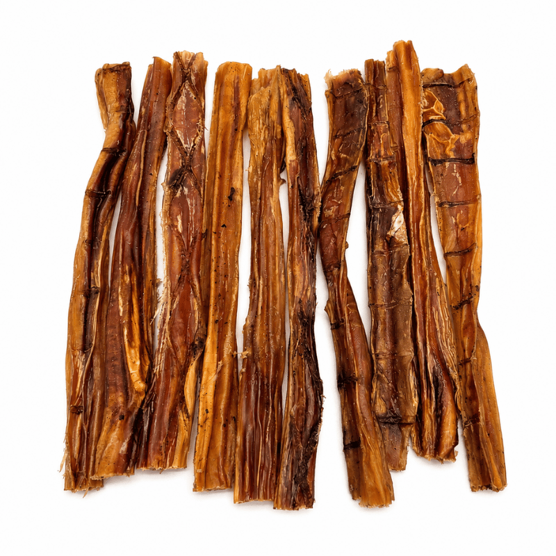 Sherbrooke Canin Format économique Bully stick sans odeur 8 à 9'' (mince) - Paquet de 10 Bully Stick Jr Sans Odeur 4-6'' Mince pour Chien - Paquet de 10 | Petits Chiens, 100% Naturel - Sherbrooke Canin