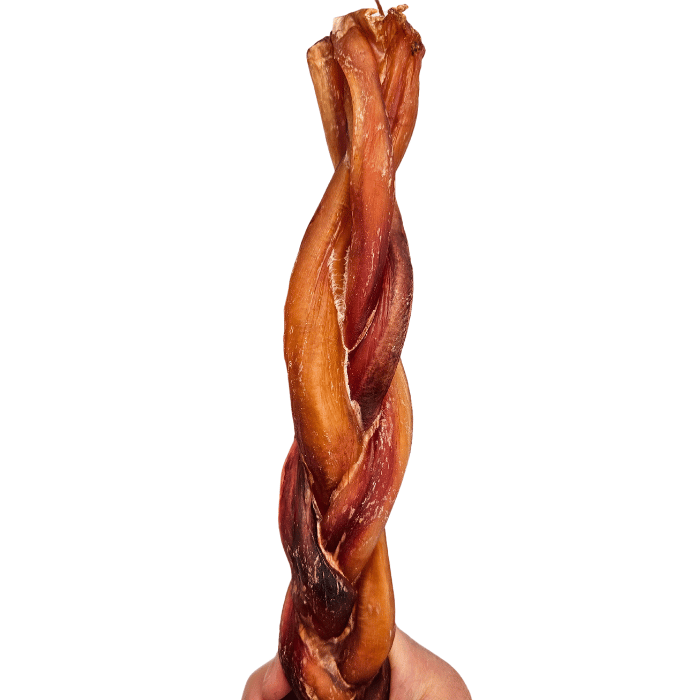 Sherbrooke Canin Format économique Bully stick tressé ULTRA GROS triple - sans odeur 12''  - Paquet de 10 Bully stick tressé ULTRA GROS triple - sans odeur 12''  - Paquet de 10