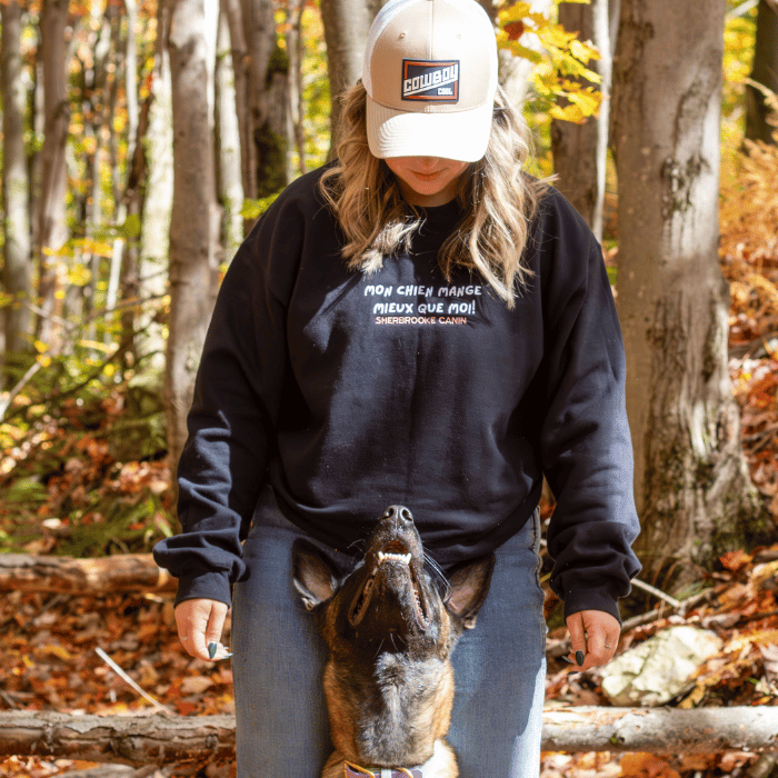 Sherbrooke Canin merch Crewneck - Mon chien mange mieux que moi - Sherbrooke Canin