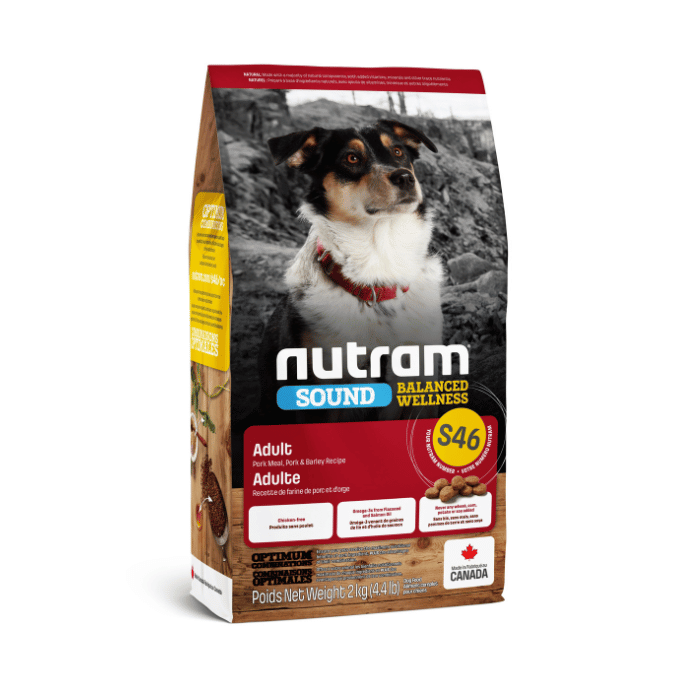 Sherbrooke Canin 4.4 lbs Nourriture pour chiens Nutram Sound au Porc