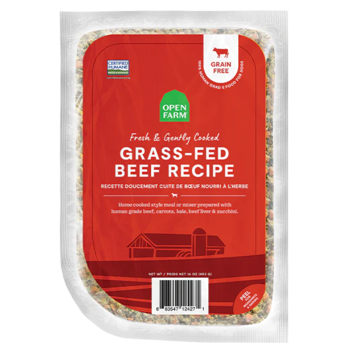 Sherbrooke Canin Open Farm Nourriture pour Chiens Congelée Recette de Bœuf Nourri à l'Herbe Cuit Doucement - 8oz Open Farm Nourriture pour Chiens Congelée Recette de Bœuf Nourri à l'Herbe Cuit Doucement - 8oz
