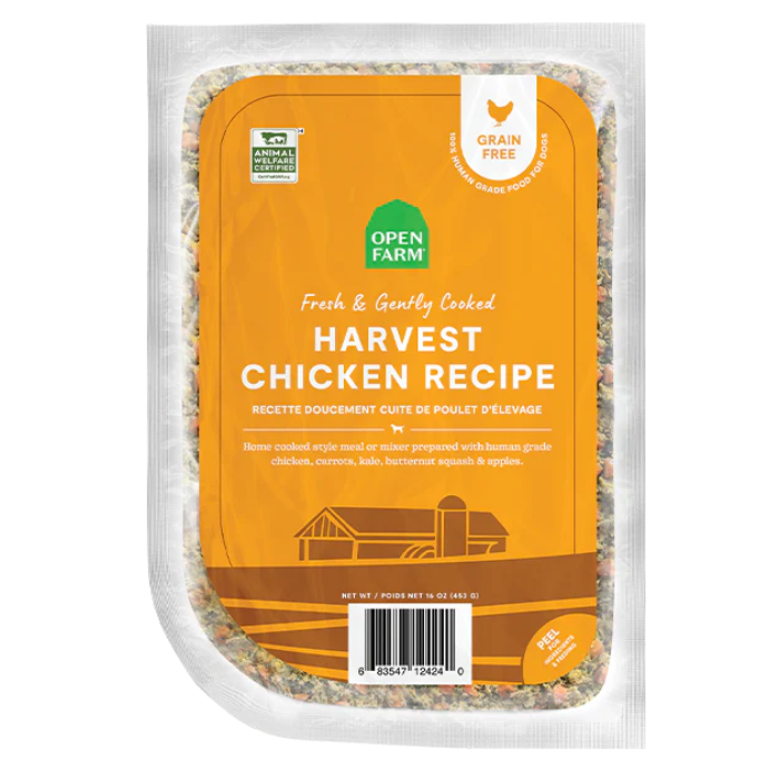 Sherbrooke Canin Open Farm Nourriture pour Chiens Congelée Recette de Poulet Récolte Cuit Doucement - 8oz Open Farm Nourriture pour Chiens Congelée Recette de Poulet Récolte Cuit Doucement - 8oz