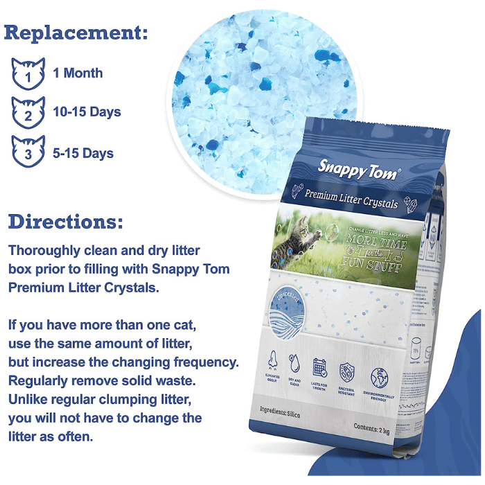 Intersand litiere agglomérante Litière de crystaux Snappy Tom 4kg