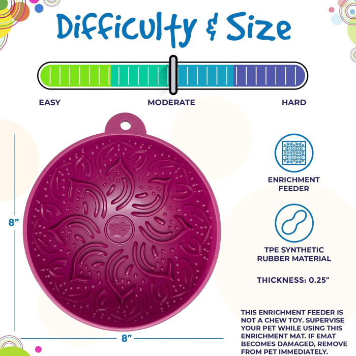 Sodapup bols pour chien GARDEN OF EATIN' TIPSY BOWL - PLUM GARDEN