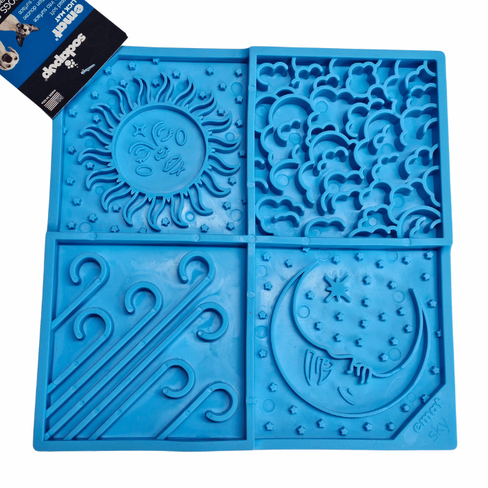 Sodapup jouets pour chien Licking Mat bone - Sky