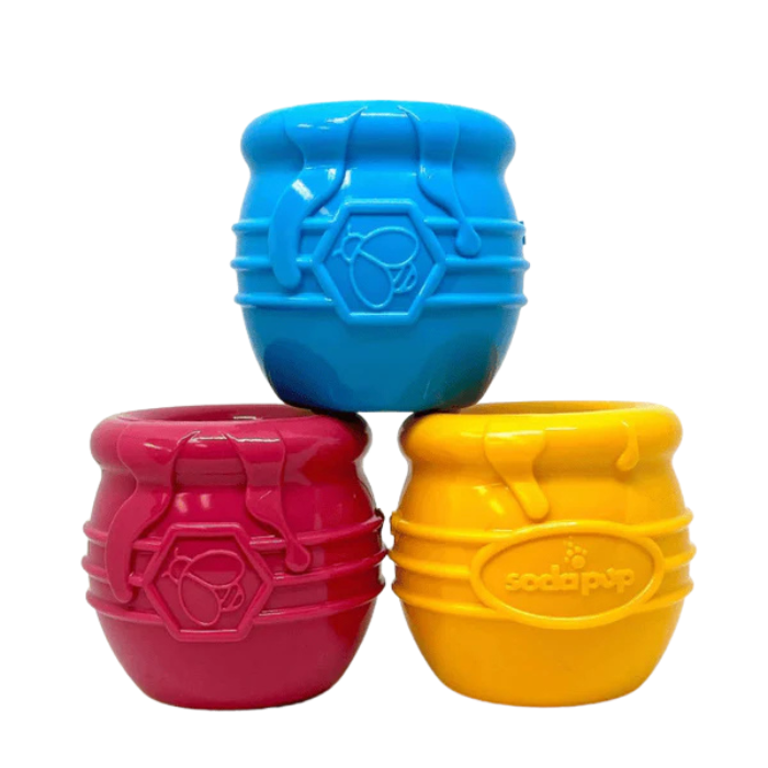 Sodapup jouets pour chien Pot de miel Sodapup - bol distributeur de gâteries Pot de miel Sodapup - bol distributeur de gâteries