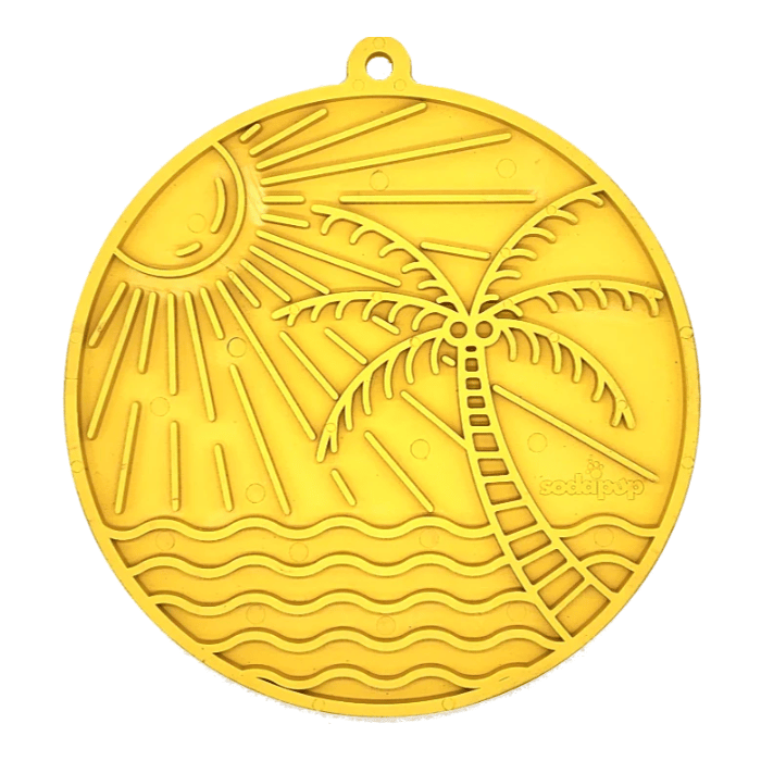 Sodapup jouets pour chien Tapis de léchage Soleil et Mer avec ventouse