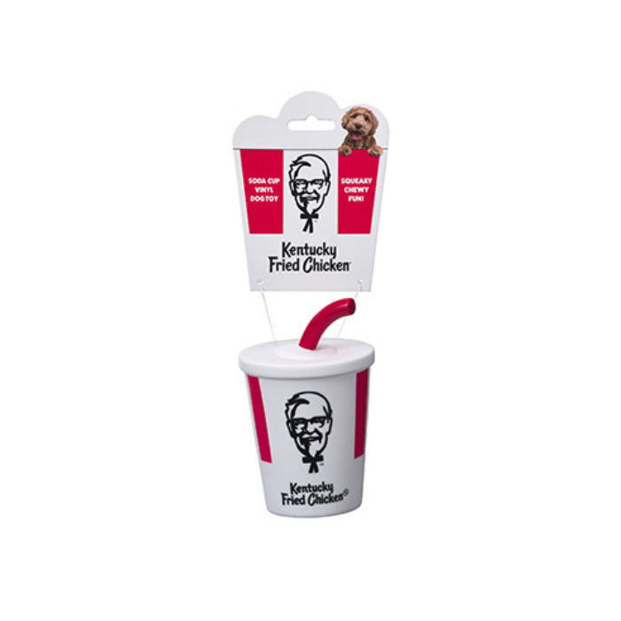 Spot Jouet Jouet pour chien -Boisson gazeuse en vinyle avec paille KFC 6″ Jouet pour chien -Boisson gazeuse en vinyle avec paille KFC 6″