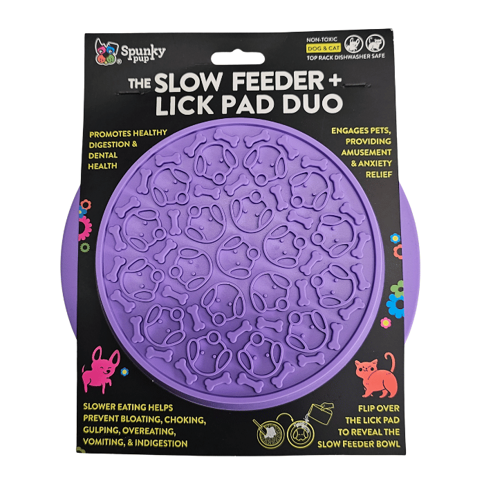 Spunky pup Bol ralentisseur + tapis de léchage duo