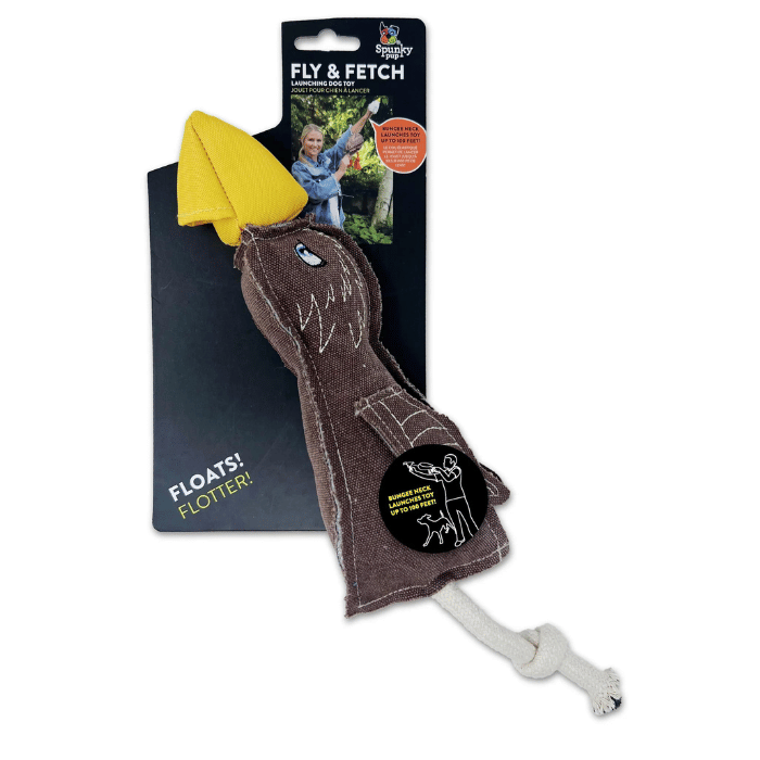 Spunky pup jouets pour chien Jouet pour chien à lancer - Fly & Fetch - Aigle canvas