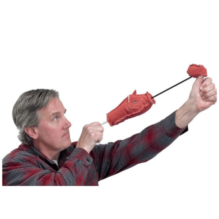 Spunky pup jouets pour chien Jouet pour chien à lancer - Fly & Fetch - Sanglier canvas