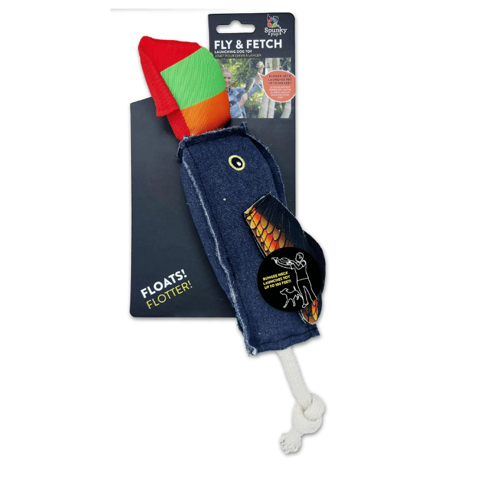Spunky pup jouets pour chien Jouet pour chien à lancer - Fly & Fetch - Toucan canvas