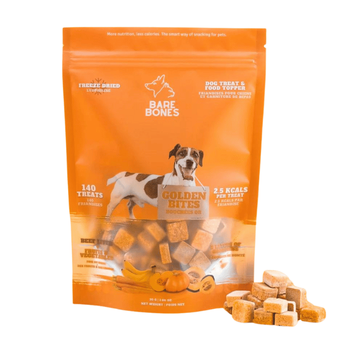 The Bare Bones Gâteries pour chiens - Les bouchées dorées