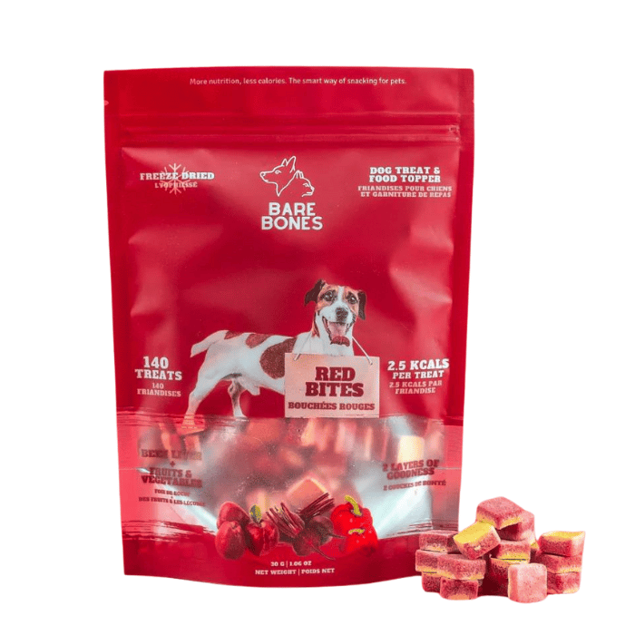 The Bare Bones Gâteries pour chiens - Les bouchées rouges
