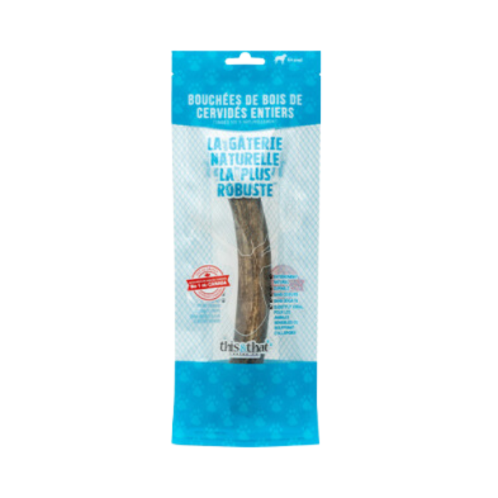 This &amp; That Canine Co bois de cerf Large Bois de cerf entier pour chien Bois de cerf entier pour chien