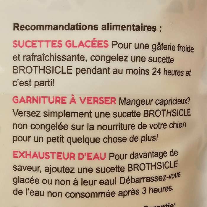 This & That Canine Co bully Brothsicles au boeuf gâteries pour chiens 5x 40ml