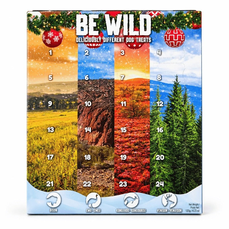 This & That Canine Co Gâteries Be Wild Calendrier de l'Avent - 24 gâteries exotiques pour chien - This & That Canine Co Be Wild Calendrier de l'Avent - 24 gâteries exotiques pour chien - This & That Canine Co