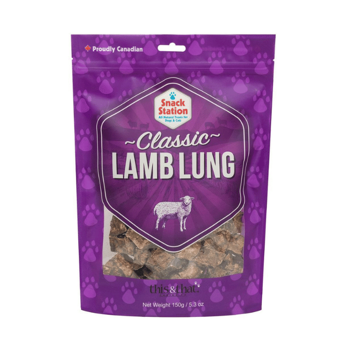 This & That Canine Co Gâteries Gâteries pour chiens - Poumon d'agneau 150g