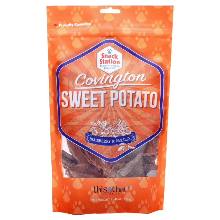 This & That Canine Co Gâteries Patates douces bleuets et persil Patates douces bleuets et persil