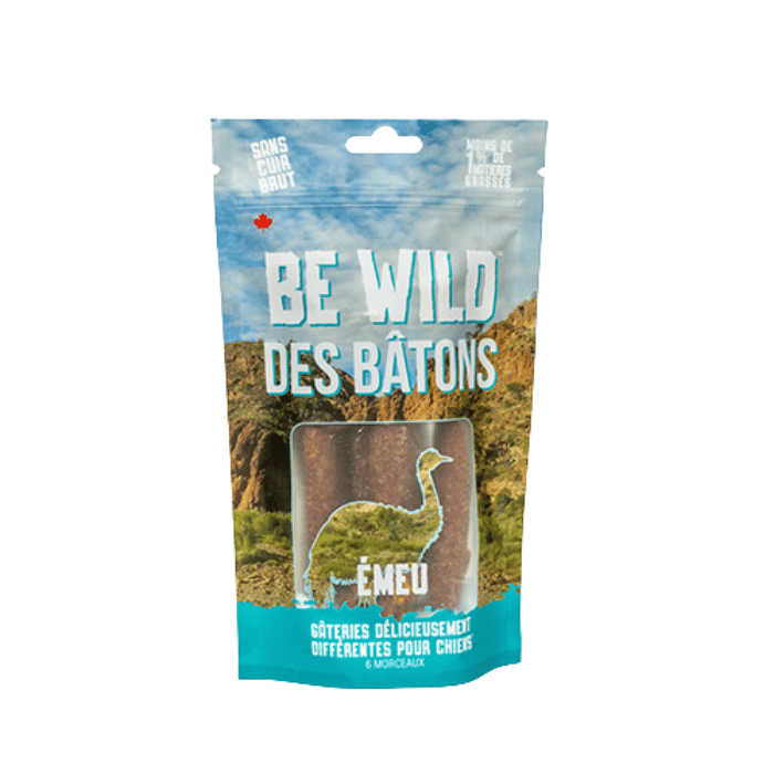 This & That Canine Co Gâteries pour chiens Bâton Be Wild Émeu