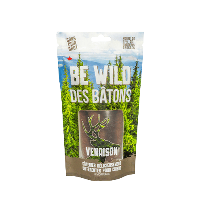 This & That Canine Co Gâteries pour chiens Bâton Be Wild Venaison