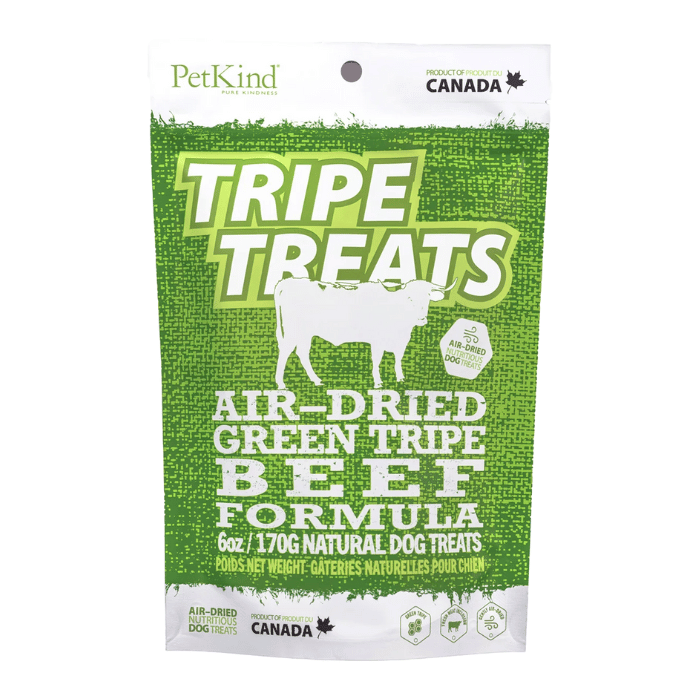 Tripett Gâteries Gâterie pour chien Tripes vertes de boeuf Petkind 6oz