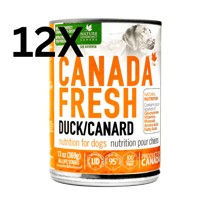 Tripett nourriture humide Paquet de 12 Nourriture humide pour chien Canada Fresh Canard