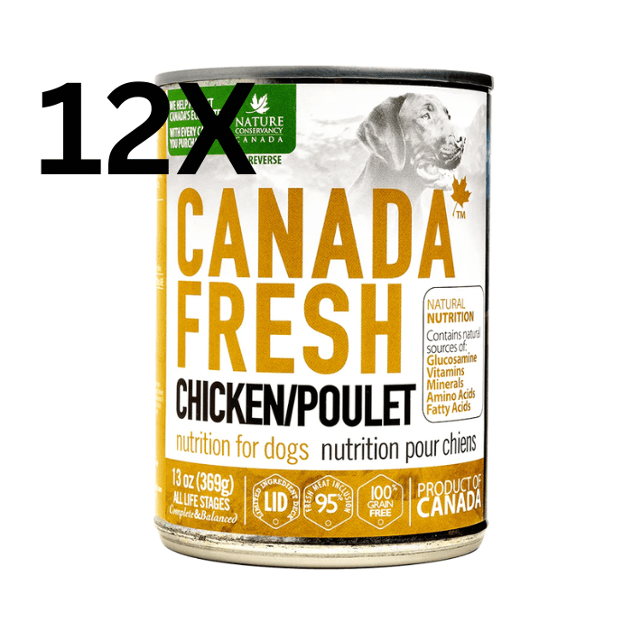 Tripett nourriture humide Paquet de 12 Nourriture humide pour chien Canada Fresh Poulet