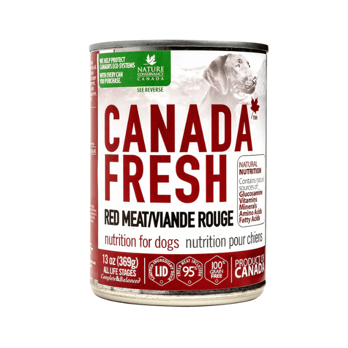 Tripett nourriture humide 13oz Nourriture humide pour chien Canada Fresh Viande Rouge Nourriture humide pour chien Canada Fresh Viande Rouge