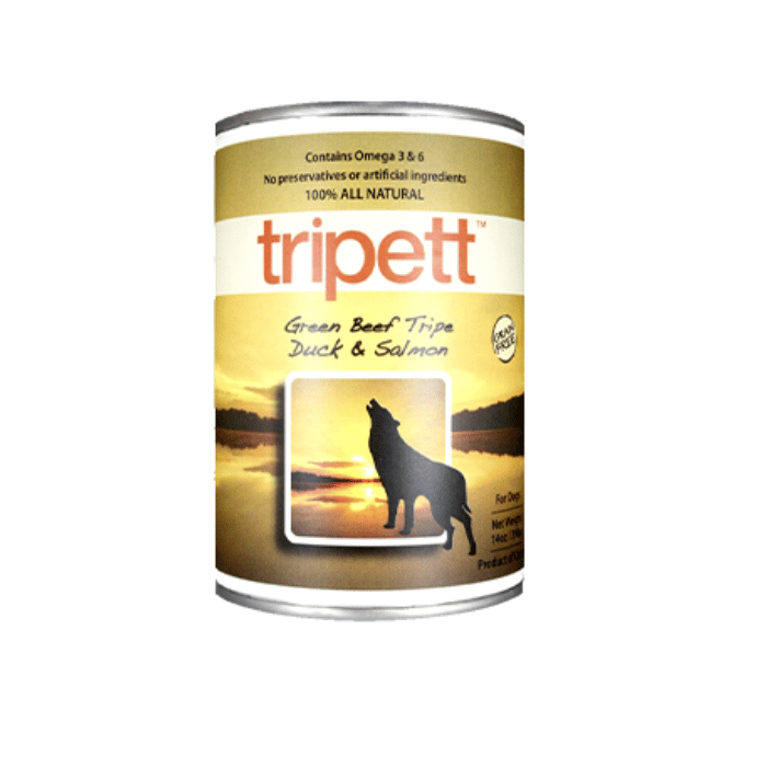 Tripett nourriture humide 13oz Nourriture humide Tripett PetKind Green Beef Tripe, Duck & Salmon Nourriture humide Tripett PetKind Green Beef Tripe, Duck & Salmon