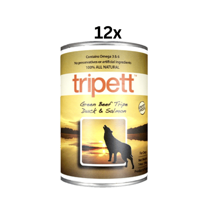 Tripett nourriture humide 13oz Nourriture humide Tripett PetKind Green Beef Tripe, Duck & Salmon Nourriture humide Tripett PetKind Green Beef Tripe, Duck & Salmon