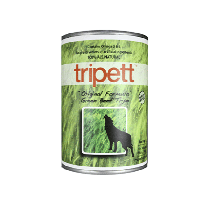 Tripett nourriture humide 13oz Nourriture humide Tripett PetKind Green Beef Tripe Original Formula Nourriture humide Tripett PetKind Green Beef Tripe Original Formula