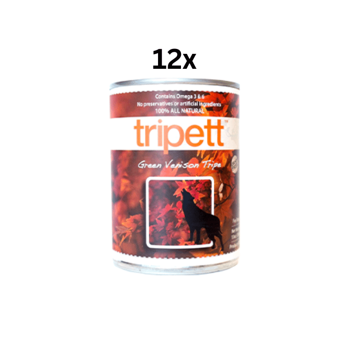 Tripett nourriture humide 12x13oz Nourriture humide Tripett PetKind Venaison Tripe 14oz Nourriture humide Tripett PetKind Venaison Tripe 14oz