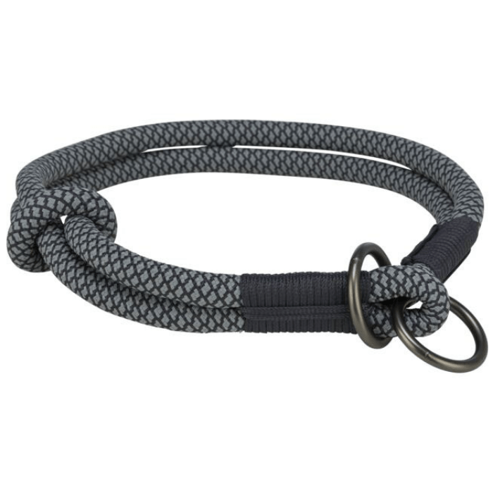 Trixie collier Noir / 30cm x 10mm Collier en corde tressée Soft Rope Collier en corde tressée Soft Rope