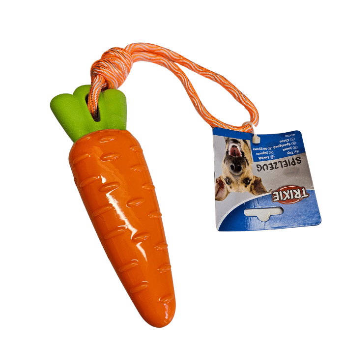 Trixie Jouet pour chiens Carotte sur corde 39cm