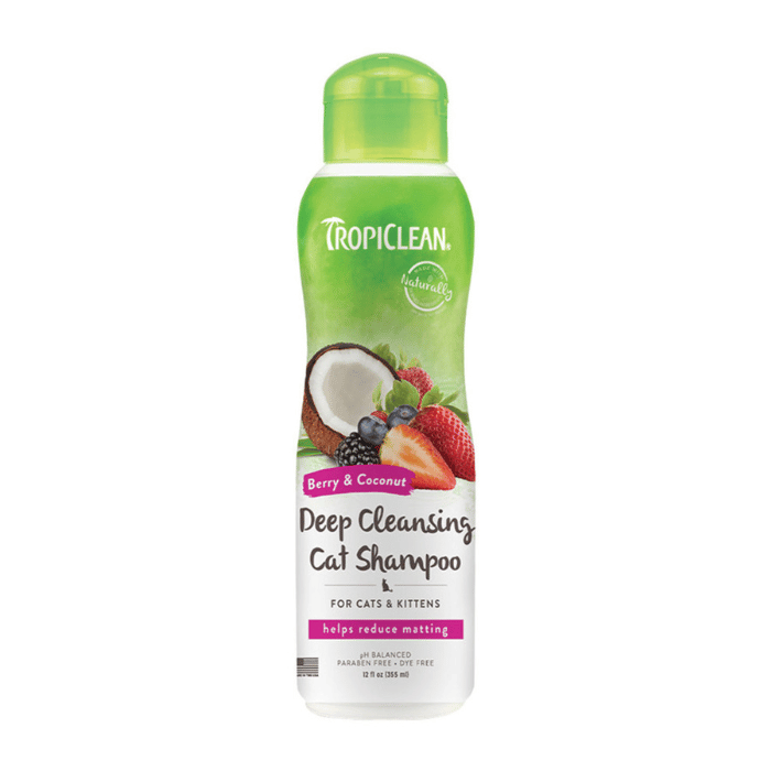 Tropiclean shampoing Shampooing nettoyant en profondeur pour chats et chatons 12oz