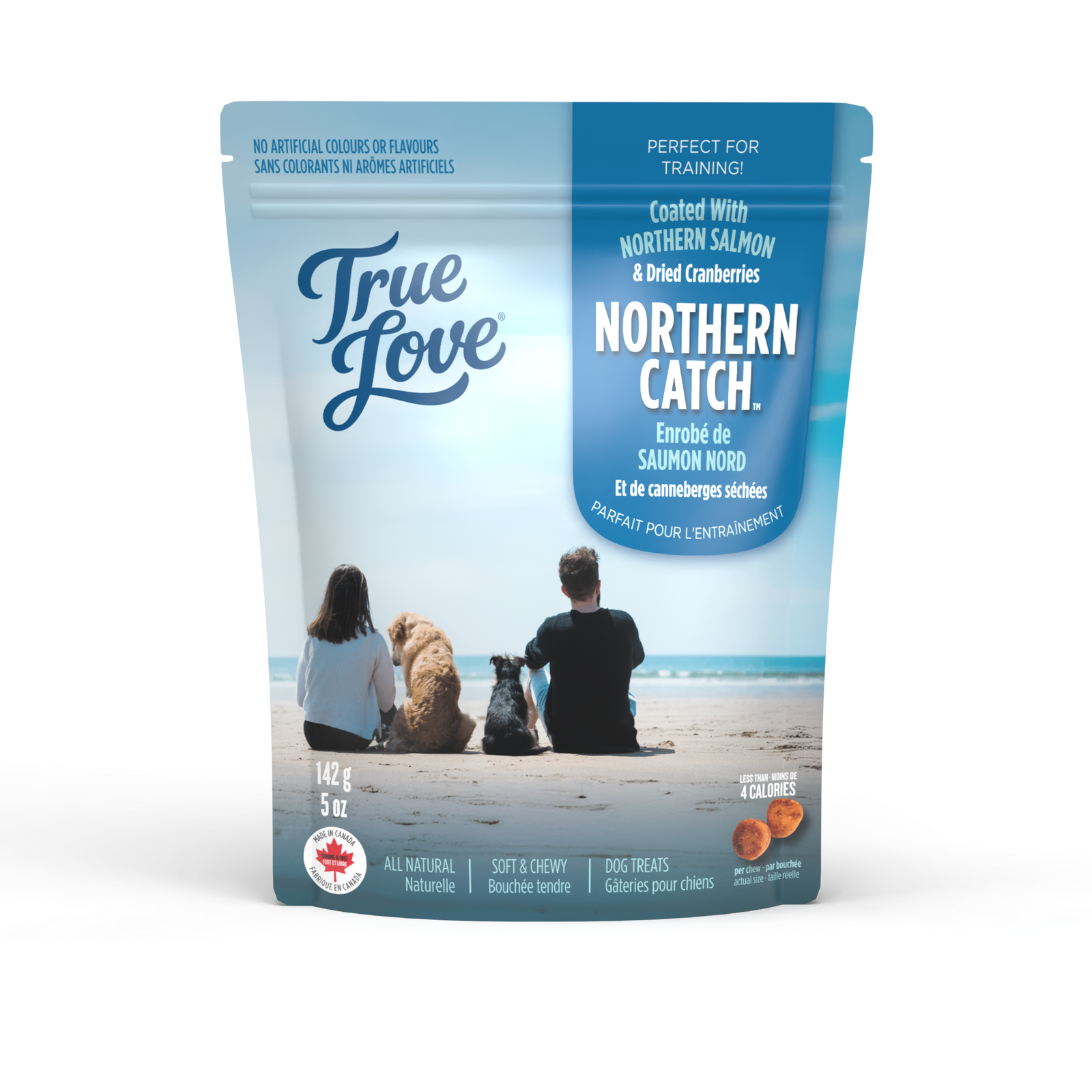 Trueleaf Gâteries True Leaf True Love Pêche Nordique Gâterie Molle pour Chien 142g True Leaf True Love Pêche Nordique - Gâterie Chien | Sherbrooke Canin