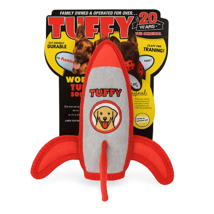 Tuffy Rocket Toy Tuffy Ultra-Durable Rocket Toy for Dogs | Sherbrooke Canine