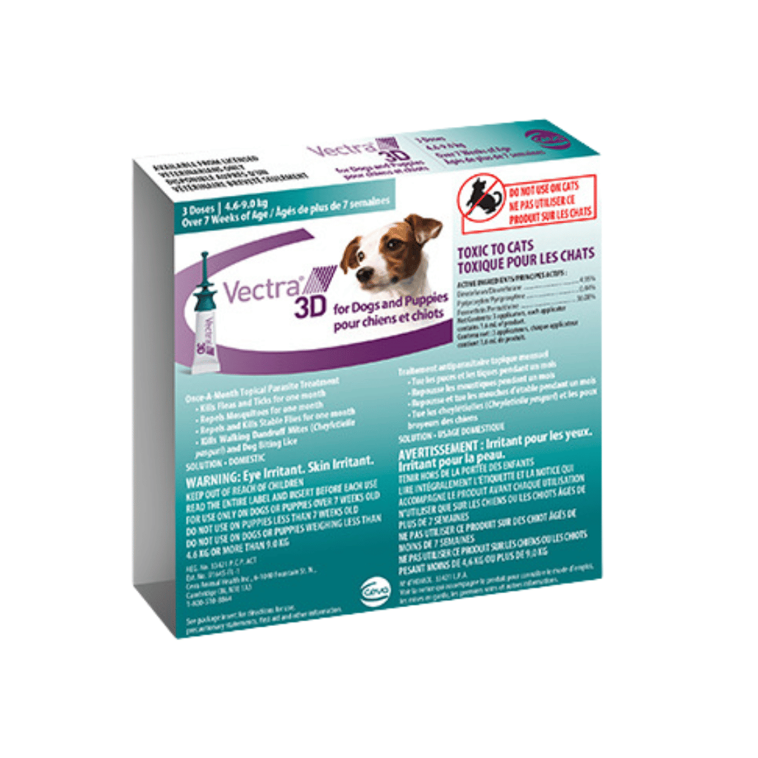 Vectra Vectra 3D - Protection Antiparasitaire Mensuelle pour Chiens