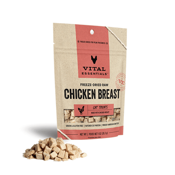 Vital Essentials Gâteries lyophilisée pour chats poitrine de poulet