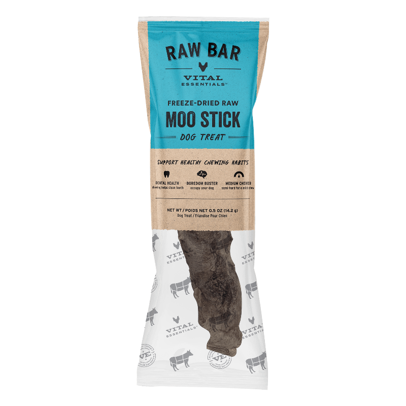 Vital Essentials Gâteries VE RAW BAR Bâtonnets Moo Sticks lyophilisée VE RAW BAR Bâtonnets Moo Sticks lyophilisée