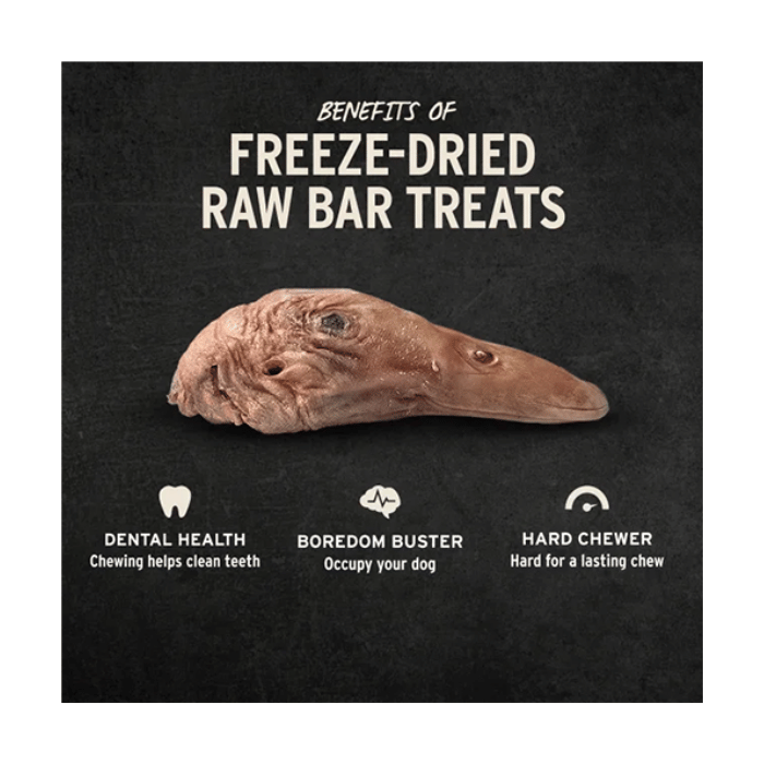 Vital Essentials Gâteries VE RAW BAR Tête de canard lyophilisée VE RAW BAR Tête de canard lyophilisée