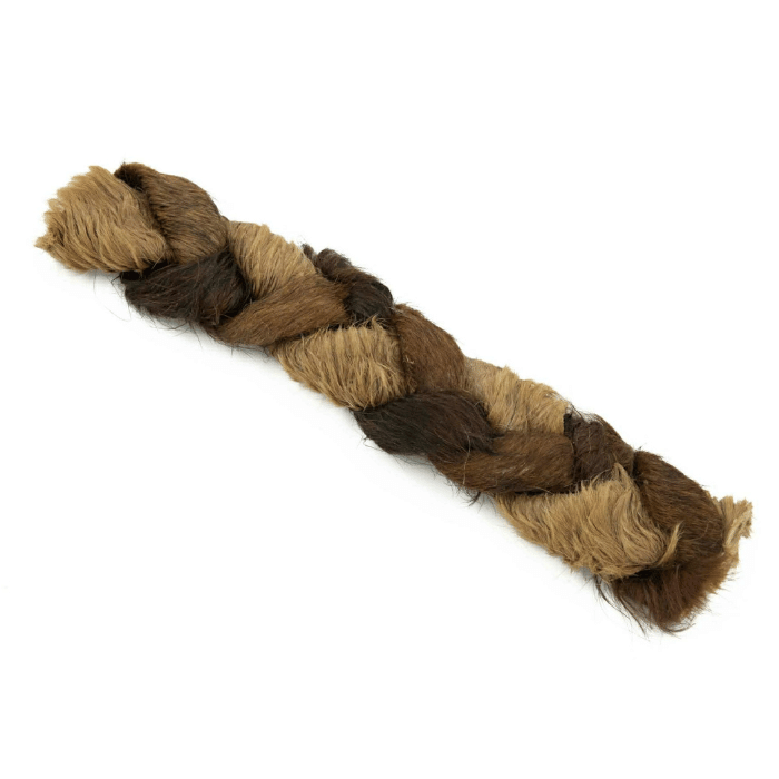 Vrac pour chien Gâteries Tresse de collagène poilue 8 à 10'' Tresse de collagène poilue 8 à 10''