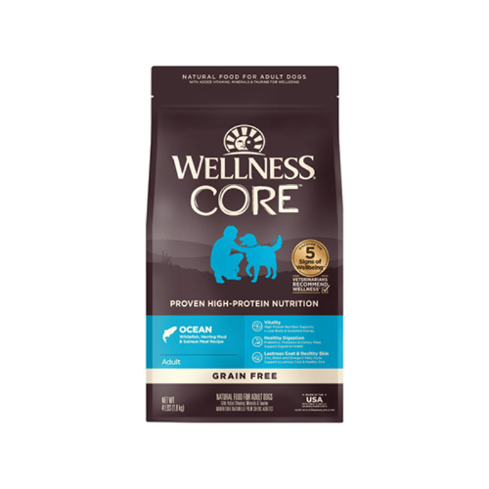 Wellness Core nourriture 4 lbs Nourriture pour chien Wellness Core Ocean Nourriture pour chien Wellness Core Ocean
