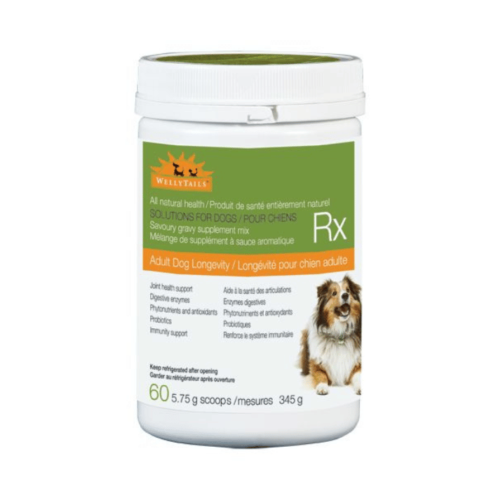 Welly tails supplement Welly Tails Suppléments Longévité Pour Chien Adulte 345gr