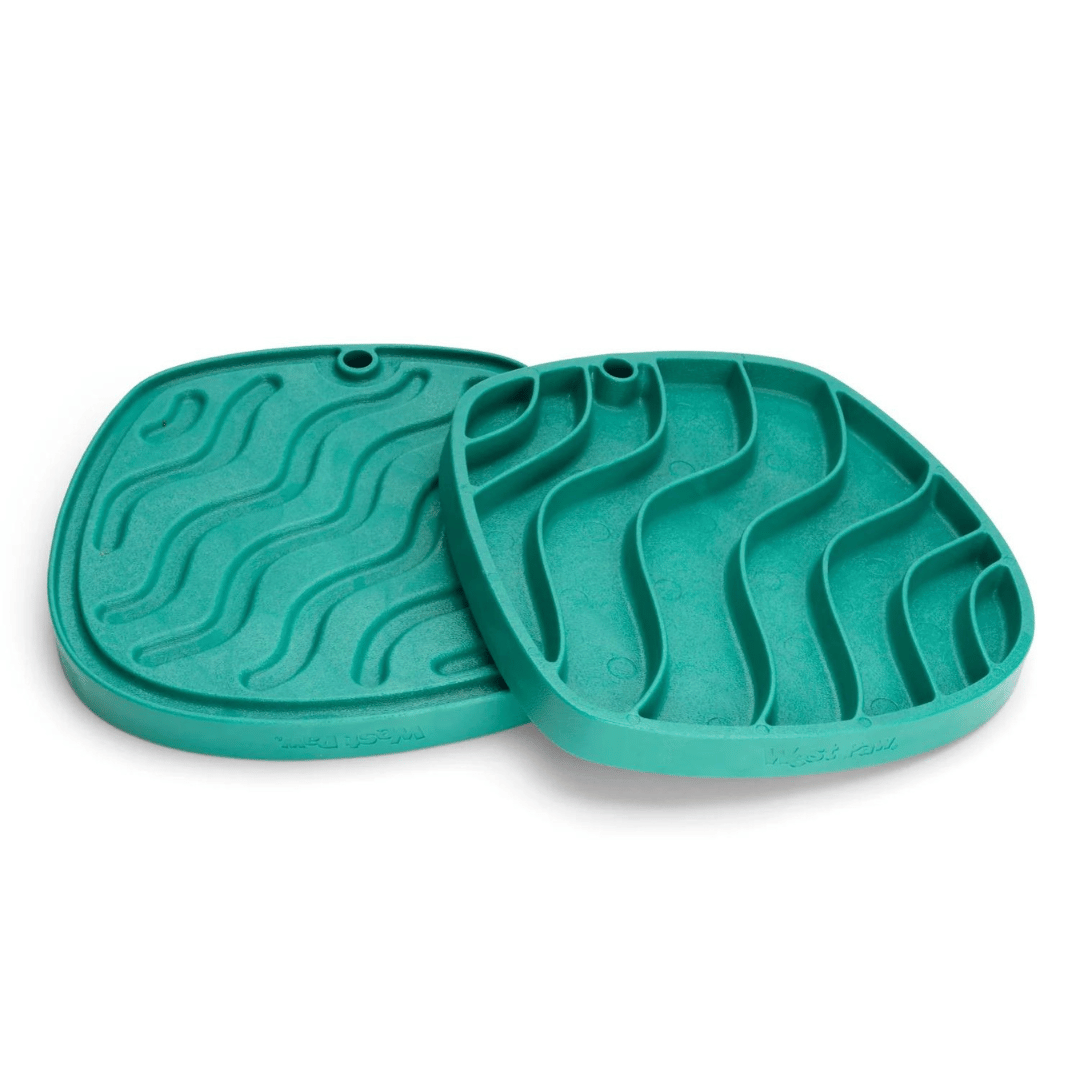 West Paw Vert Waves Feast Mat : Le Tapis d’Enrichissement Ultime pour un Festin