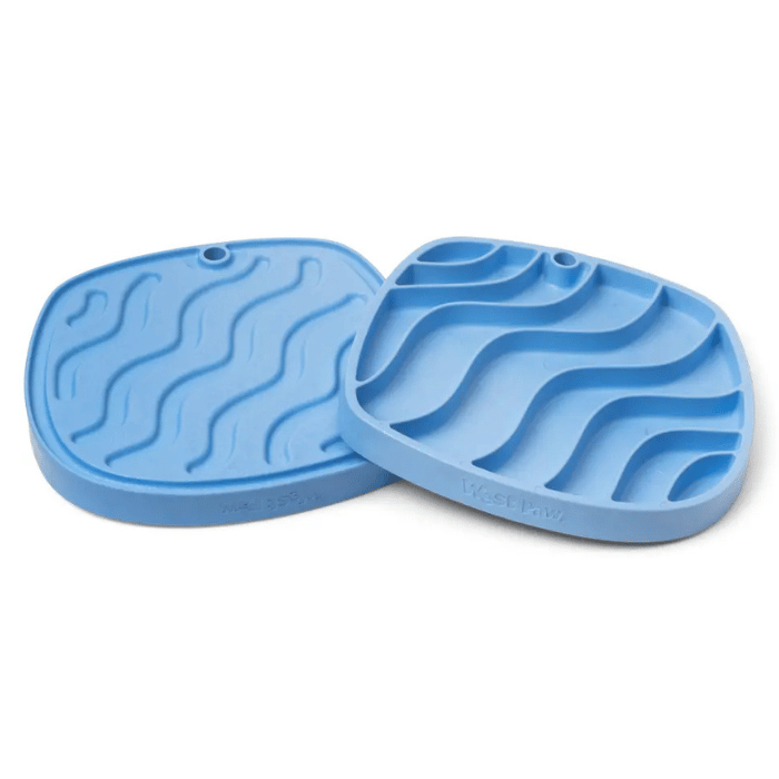 West Paw Bleu pâle Waves Feast Mat : Le Tapis d’Enrichissement Ultime pour un Festin - Édition limitée Waves Feast Mat : Le Tapis d’Enrichissement Ultime pour un Festin - Édition limitée