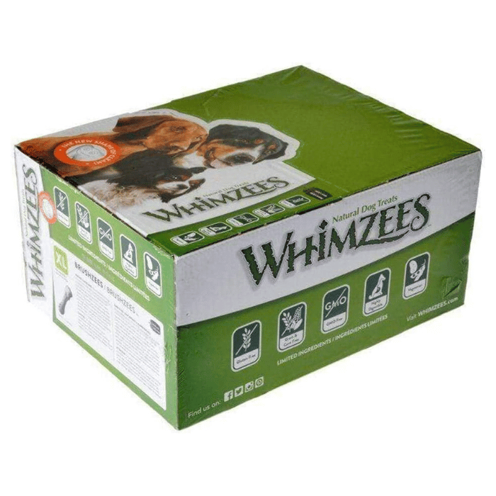 Whimzees Gâteries Gâteries dentaires Whimzees BRUSHZEES brosse à dent XL - BOÎTE DE 18 Gâteries dentaires Whimzees BRUSHZEES brosse à dent XL - BOÎTE DE 18