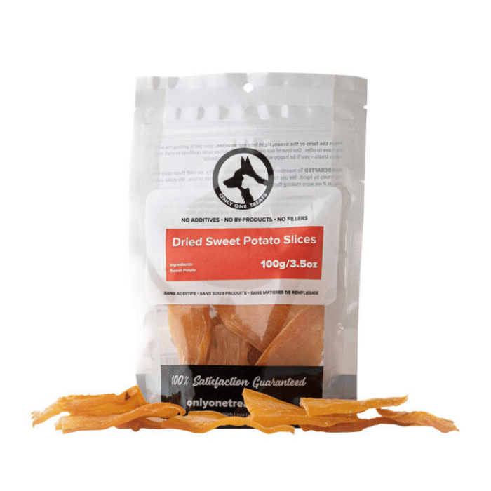 Yamas Gâteries Only One Treats Tranches de Patates douces séchées 100g Only One Treats Tranches de Patates douces séchées 100g